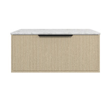Elwood Dockland 900mm Carrara Wall Hung Single Vanity Unit